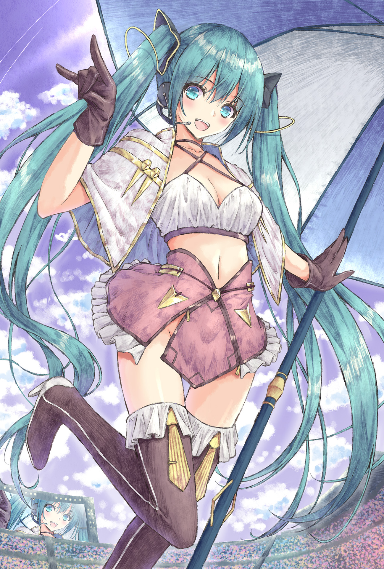 初音未来初音未来露脐