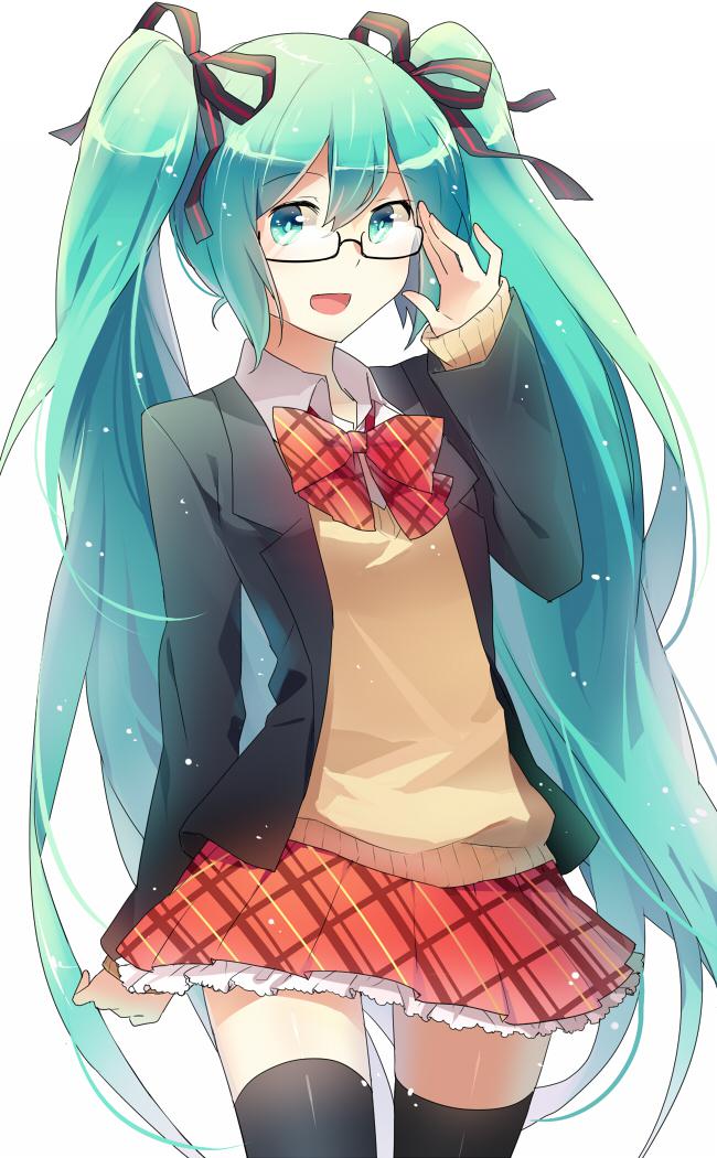 眼镜,vocaloid初音未来