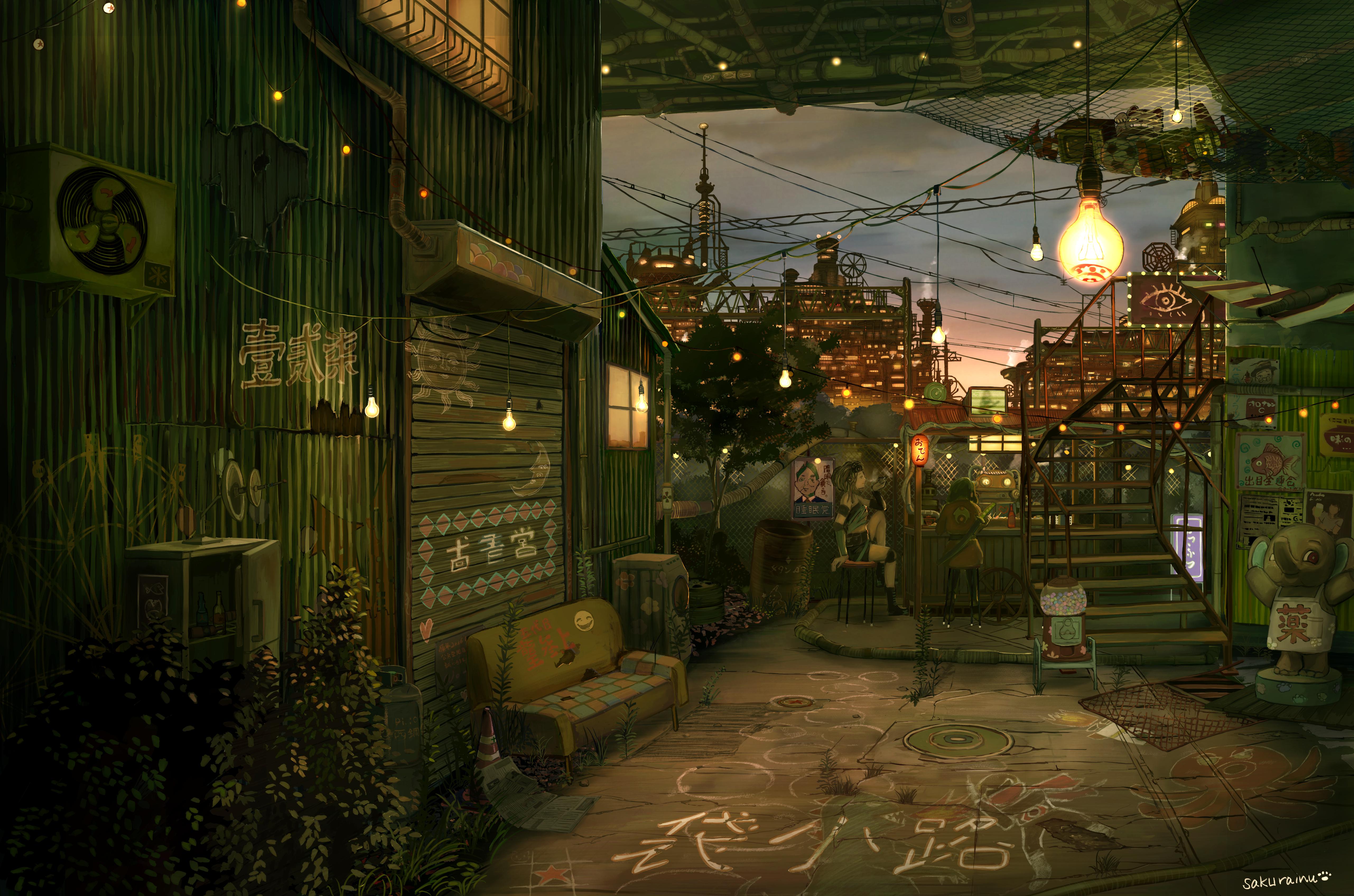 袋小路生活画插图触站