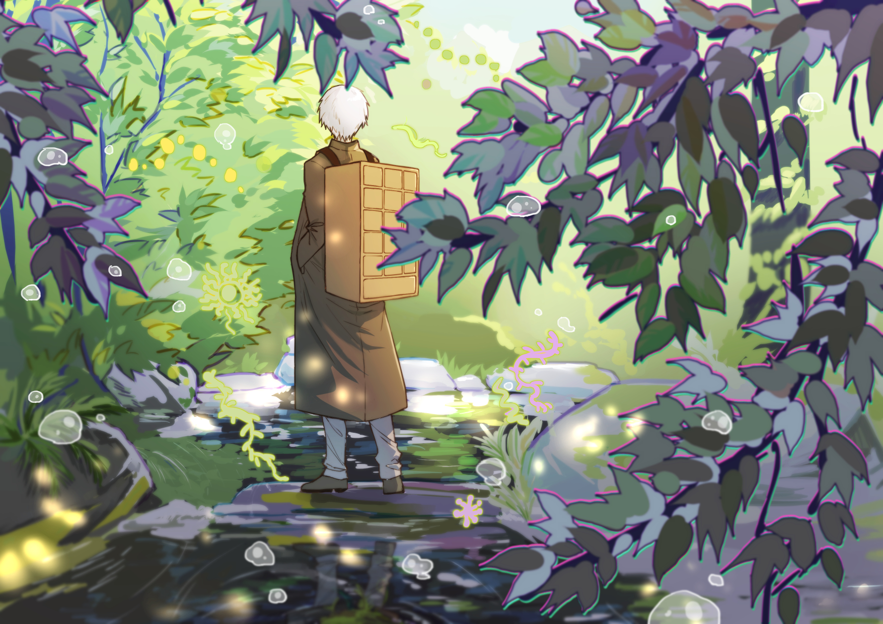 林中 虫师横图 触站