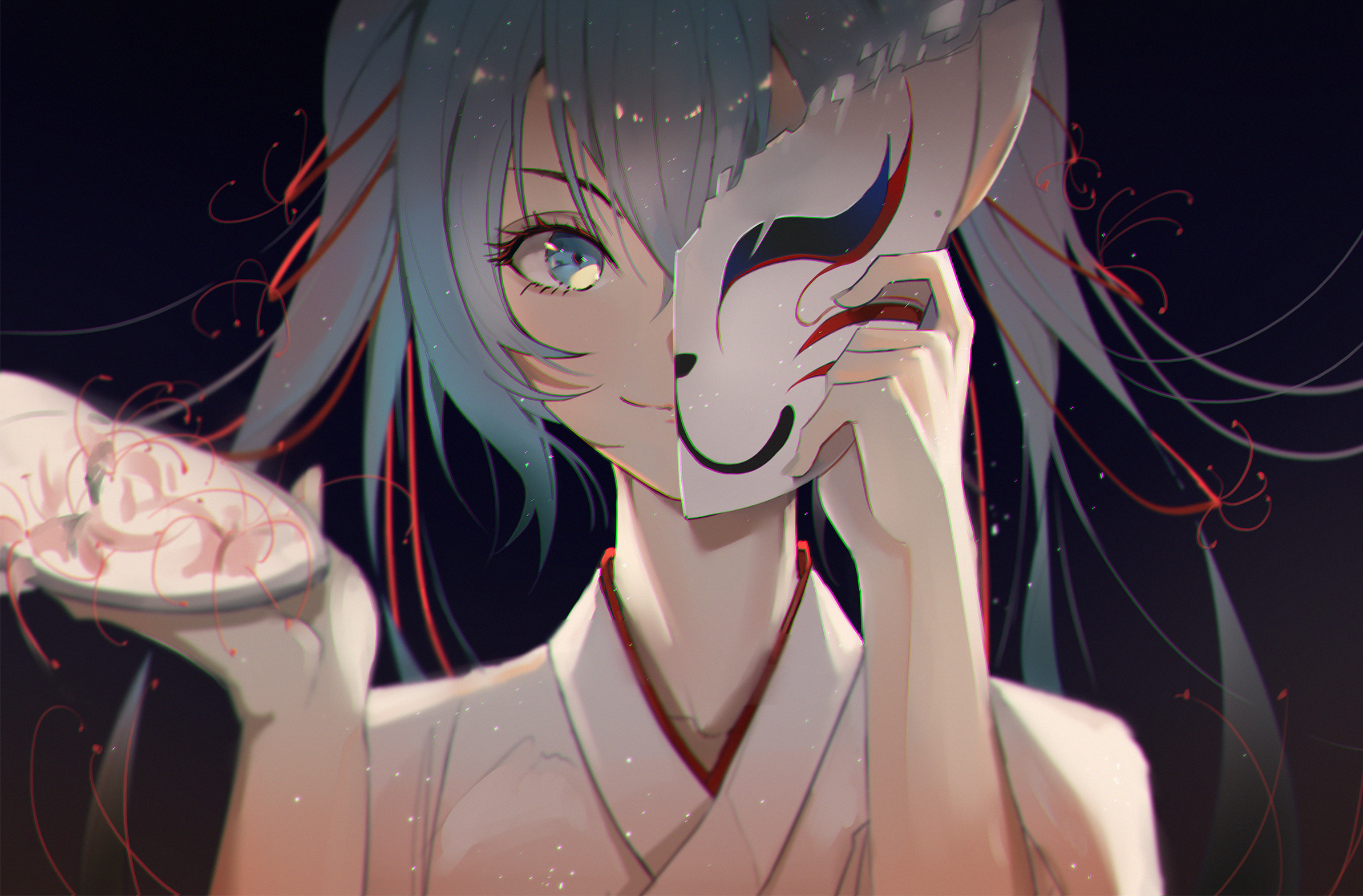 狐狸精神社初音未来初音未来miko插图vocaloidvocaloid 触站